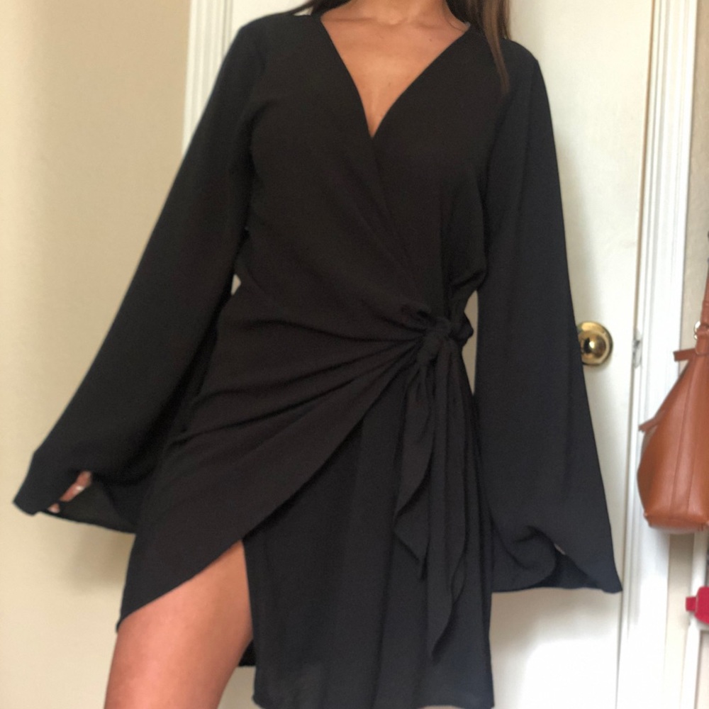 Black Wrap Dress